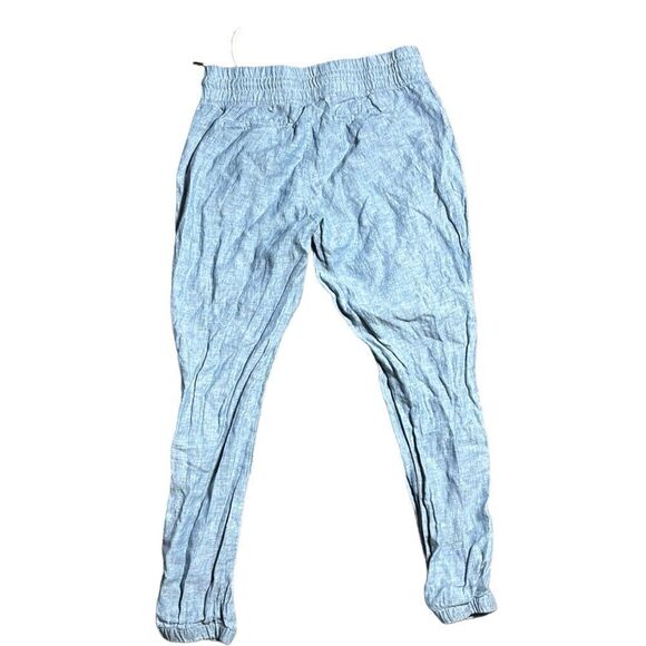 Athleta Cabo linen jogger women’s 8 blue gray pants vacation capsule resort - Picture 5 of 6